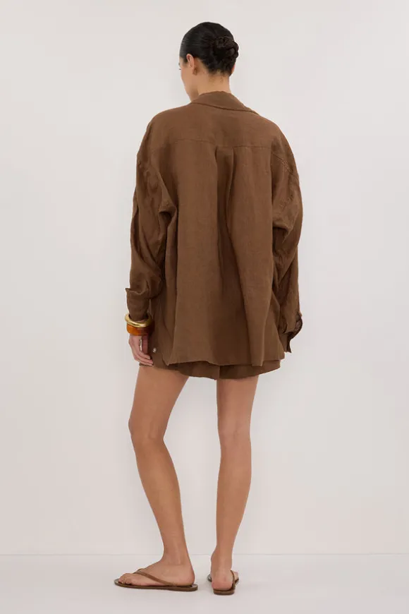LUNE FONDANT OVERSIZED LINEN SHIRT