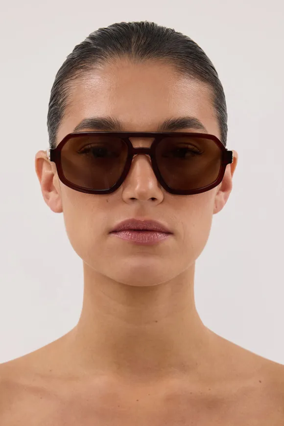 LUV LOU THE BANKS CHERRY SUNGLASSES