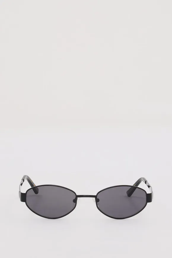 LUV LOU THE BOSTON BLACK SUNGLASSES