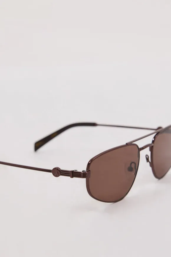 LUV LOU THE HARVEY BRONZE SUNGLASSES