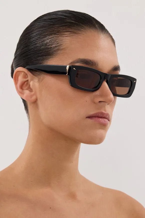 LUV LOU THE TOMMY BLACK SUNGLASSES
