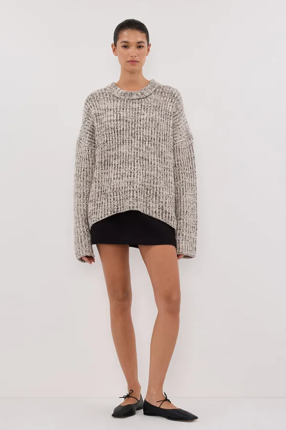 MARLEY IVORY CHOC SPECKLE JUMPER