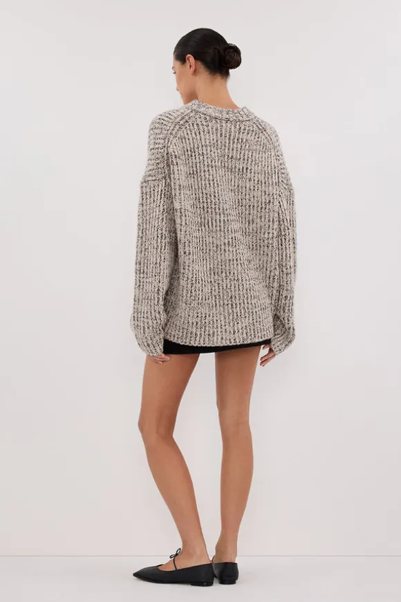 MARLEY IVORY CHOC SPECKLE JUMPER