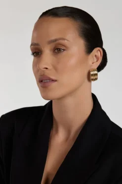 MÉGA WATERFALL LARGE GOLD EARRING