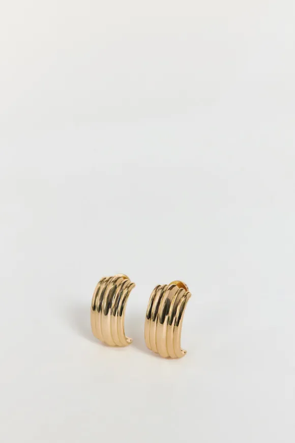 MÉGA WATERFALL LARGE GOLD EARRING