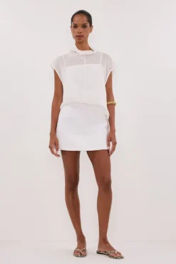 NIEVE WHITE MINI SKORT