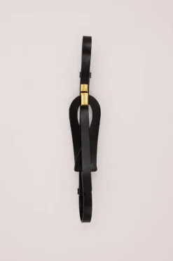 NOAH THE LABEL BLACK LOOP STREET STYLE BELT