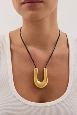 NOAH THE LABEL GOLD FLUID NECKLACE