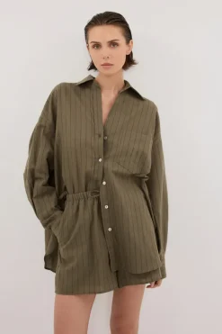 OLLIE MOSS STRIPE SHIRT