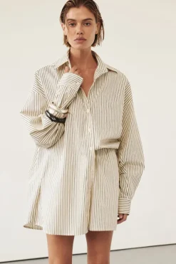 PALMA CREAM SILK BLEND SHIRT