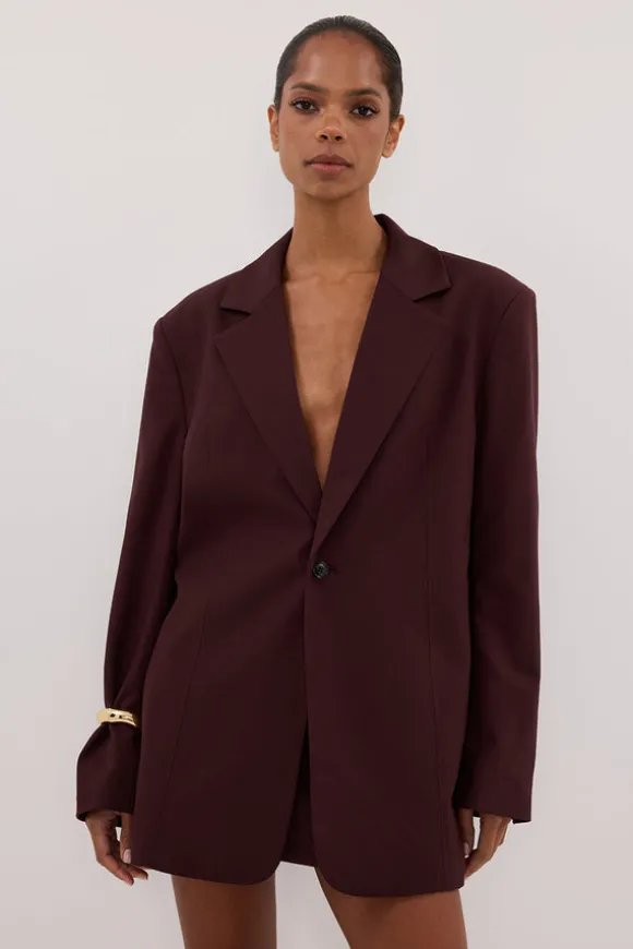 PRUE WALNUT OVERSIZED BLAZER