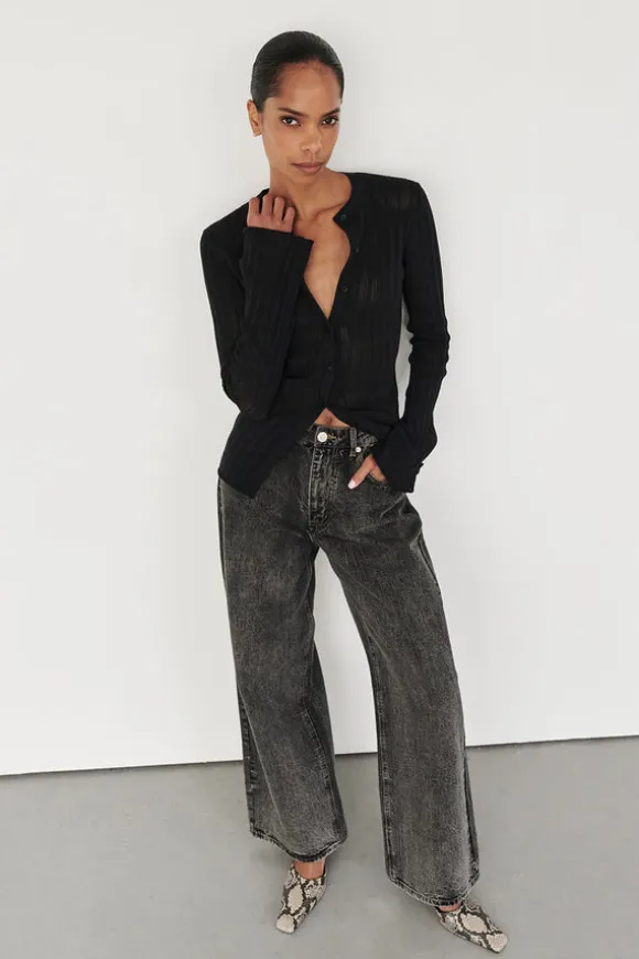 REAGAN 2.0 WASHED BLACK SLOUCHY JEAN