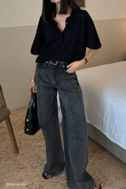 REAGAN 2.0 WASHED BLACK SLOUCHY JEAN
