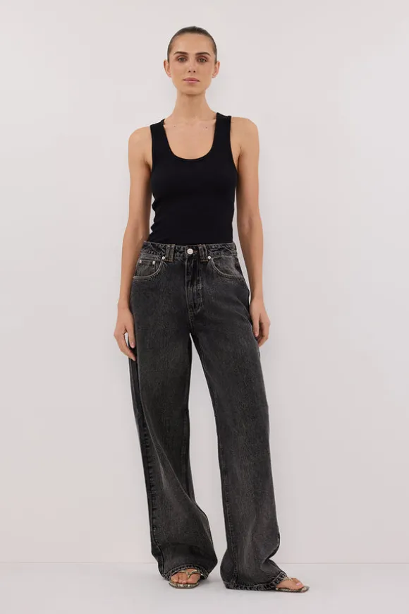 REAGAN 2.0 WASHED BLACK TALL SLOUCHY JEAN