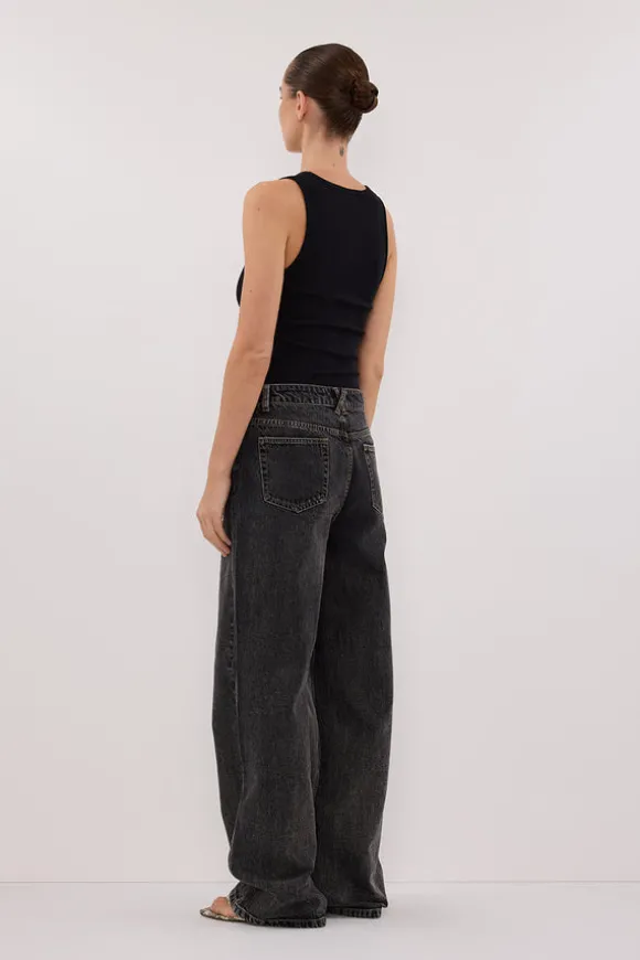 REAGAN 2.0 WASHED BLACK TALL SLOUCHY JEAN