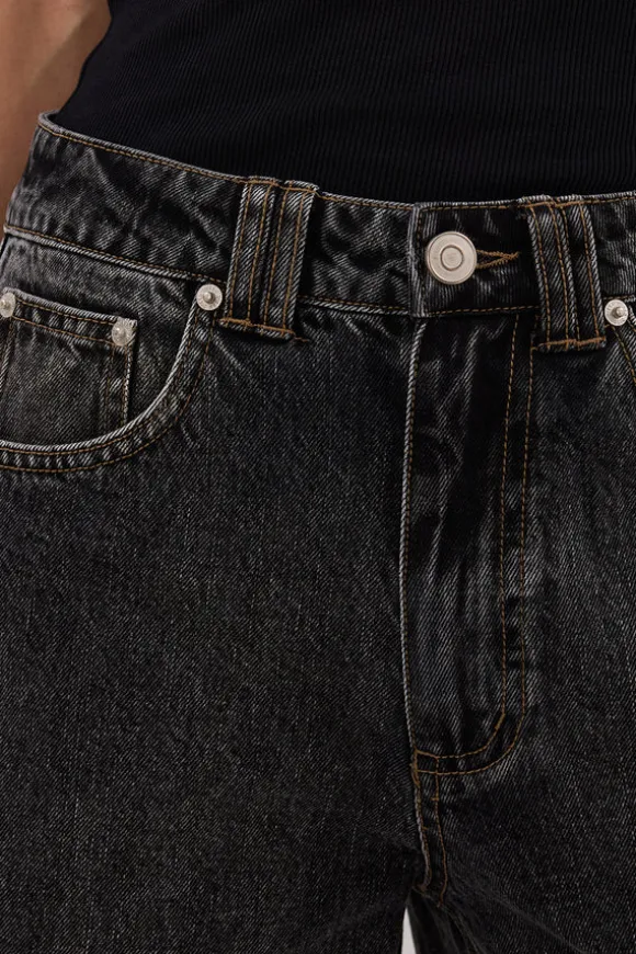 REAGAN 2.0 WASHED BLACK TALL SLOUCHY JEAN