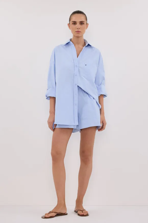 RHEA BLUE COTTON SHORT