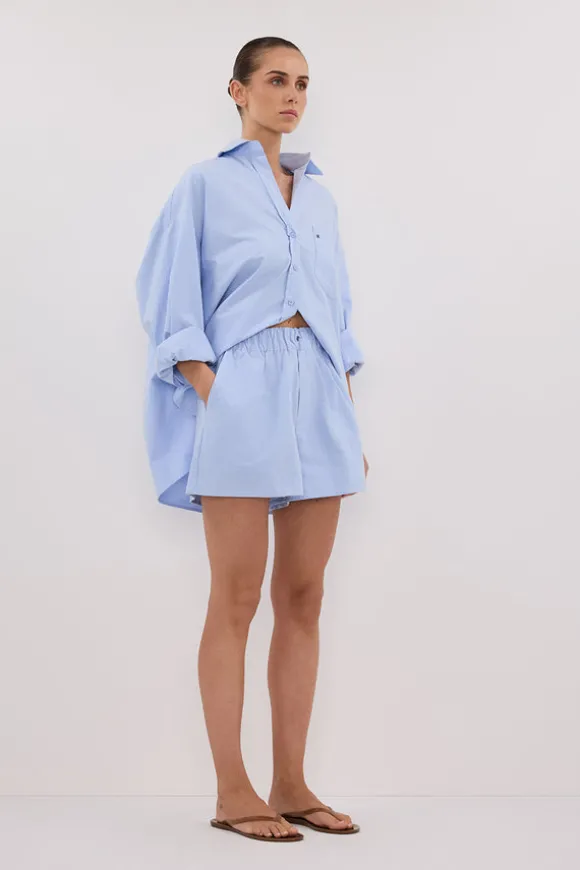 RHEA BLUE COTTON SHORT