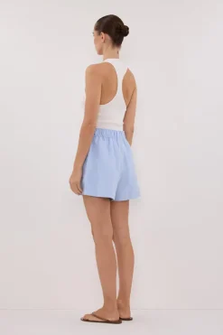 RHEA BLUE COTTON SHORT