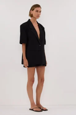 RITA BLACK SHORT SLEEVE BLAZER
