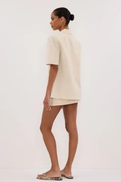 RITA SAND SHORT SLEEVE BLAZER
