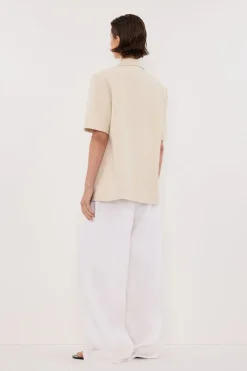 RITA SAND SHORT SLEEVE BLAZER