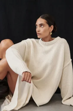 ROY PLASTER LONGLINE KNIT JUMPER