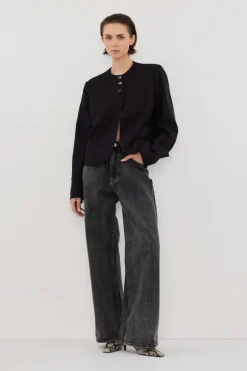 RYAN BLACK CROPPED BLAZER