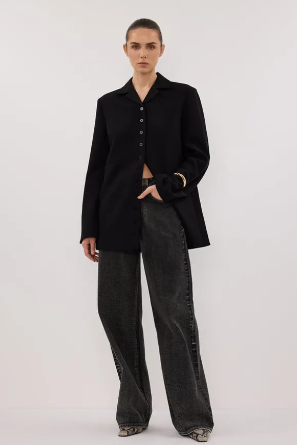 RYKER BLACK RELAXED BLAZER