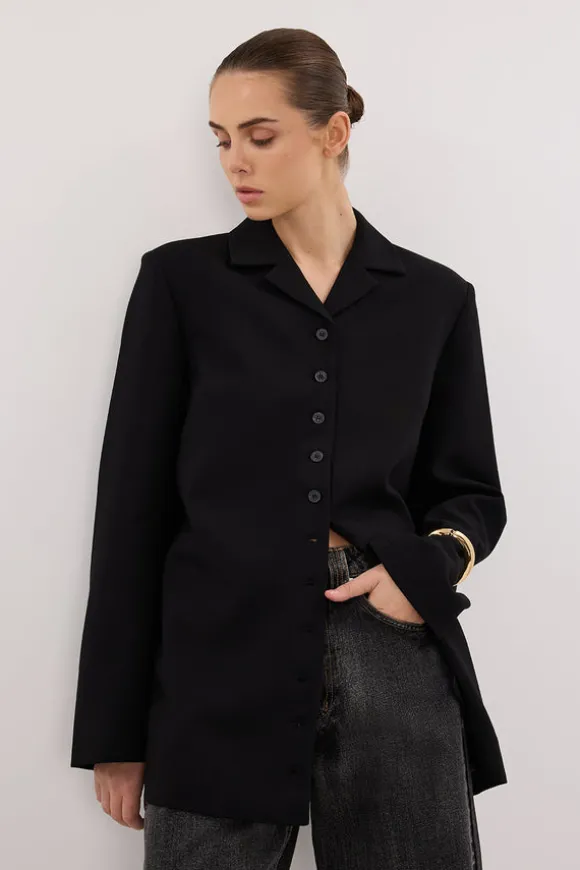 RYKER BLACK RELAXED BLAZER