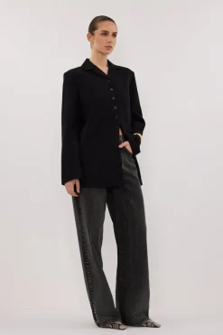 RYKER BLACK RELAXED BLAZER
