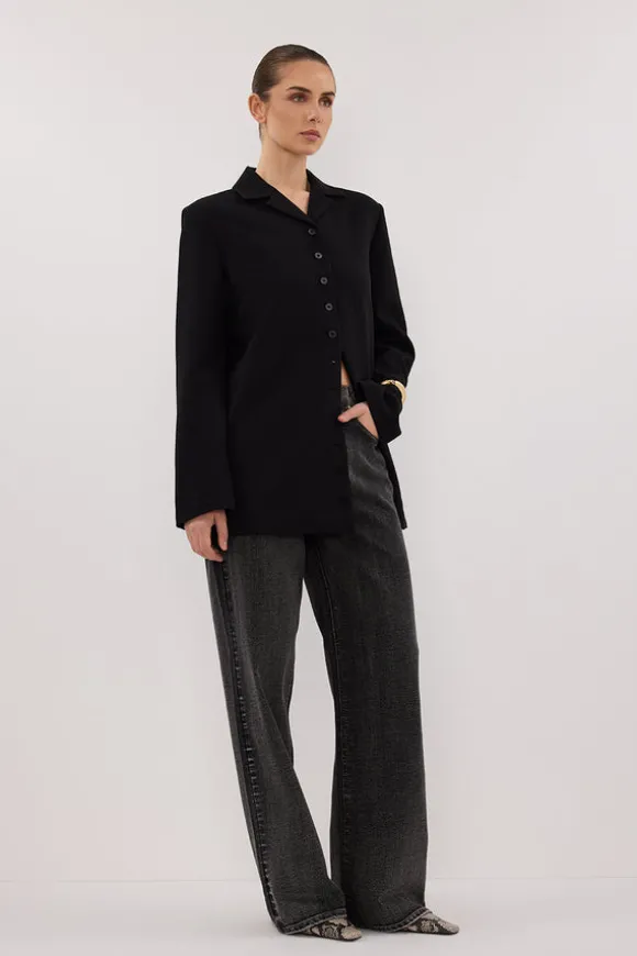 RYKER BLACK RELAXED BLAZER