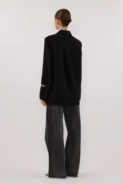 RYKER BLACK RELAXED BLAZER