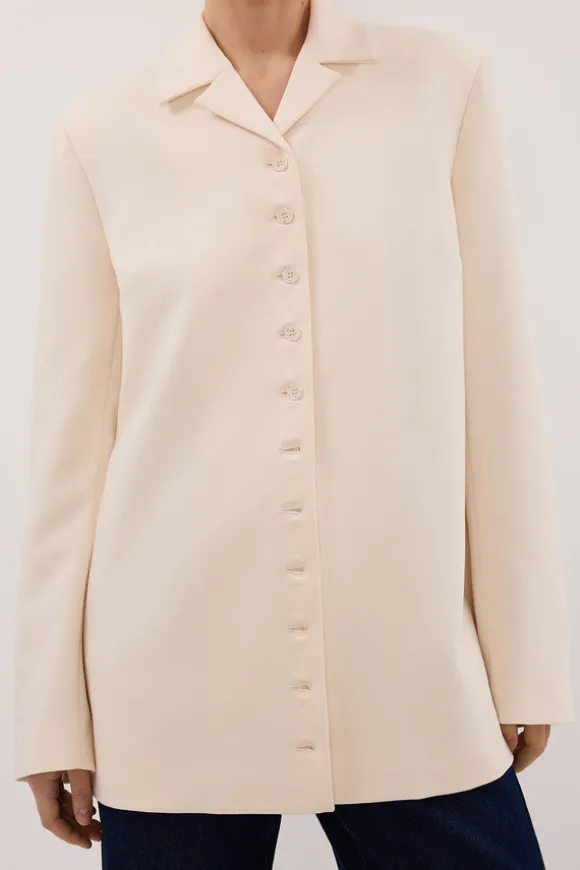 RYKER CREAM RELAXED BLAZER