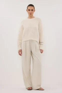 SALMA IVORY TUCK SLEEVE JUMPER