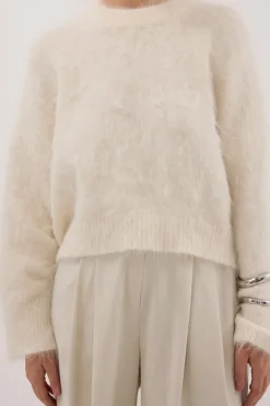 SALMA IVORY TUCK SLEEVE JUMPER