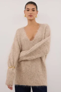 SALMA OAT V NECK JUMPER