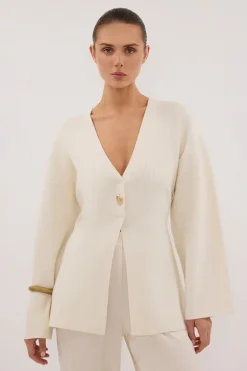 SCOUT CREAM LONG SLEEVE KNIT TOP