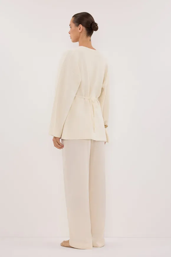 SCOUT CREAM LONG SLEEVE KNIT TOP