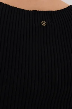 SIERRA BLACK KNIT TOP