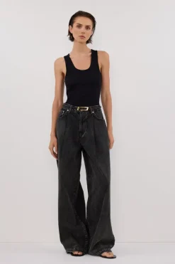 STERLING WASHED BLACK DENIM JEAN