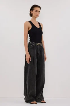 STERLING WASHED BLACK DENIM JEAN