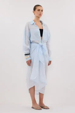 TROPEZ CORNFLOWER RAMIE SARONG