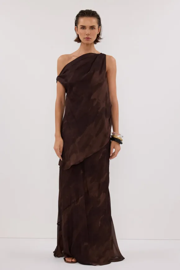WILLOW CHOC PRINT MIDI SKIRT