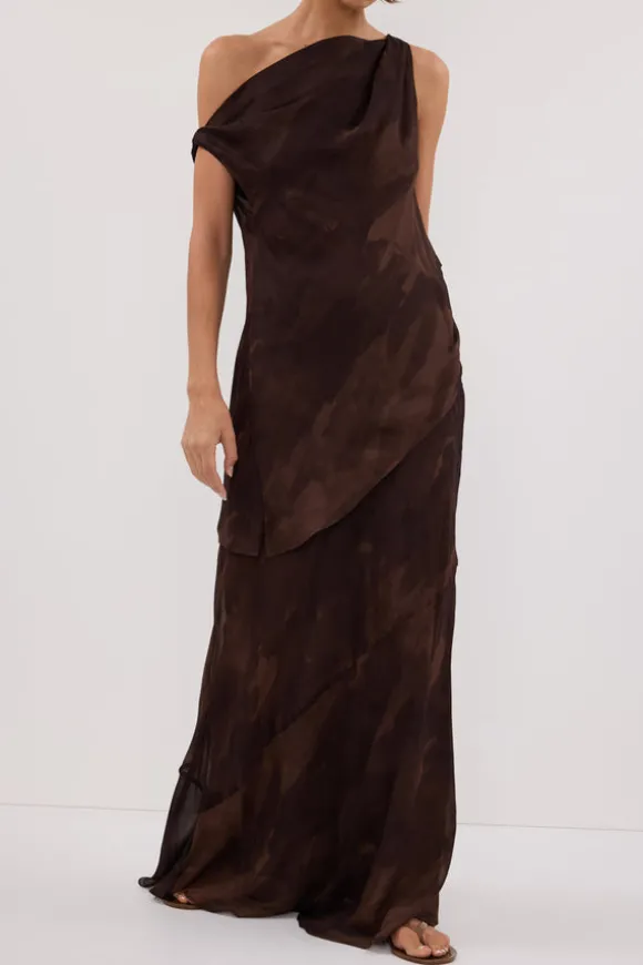WILLOW CHOC PRINT MIDI SKIRT