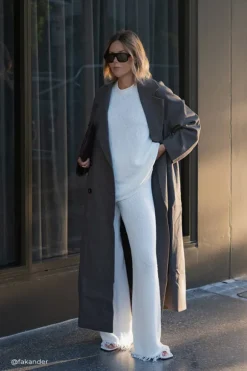YORK COFFEE OVERSIZED WOOL BLEND COAT