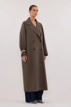 YORK COFFEE OVERSIZED WOOL BLEND COAT